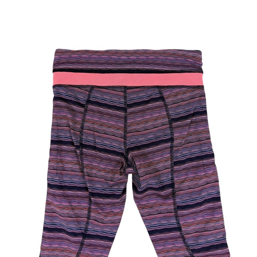 Lululemon Speed Tight IV Striped Pink Full-Length Leggings Women's‎ Size 4 - Picture 3 of 10